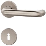 Türdrückergarnitur - MEGA 32.250/34.120 - vernickelt - für Zimmertüren - Drückervierkant 8 mm