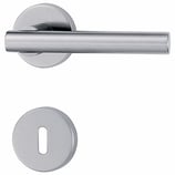 Türdrückergarnitur - HAGER 28.1136/28.1545 Serie Modulo - matt verchromt - für Zimmertüren - Drückervierkant 8 mm