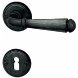 Türdrückergarnitur - HAGER 10.10/10.194 Serie Stubai - geschmiedet, patiniert - für Zimmertüren - Drückervierkant 8 mm