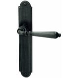 Türdrückergarnitur - HAGER 10.14/10.159 Serie Manoir - geschmiedet, patiniert - für Zimmertüren - Drückervierkant 8 mm