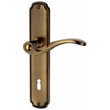 Türdrückergarnitur - HAGER 22.1213/22.1078 Serie Classique - Messing brüniert - für Zimmertüren - Drückervierkant 8 mm