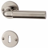 Türdrückergarnitur - MEGA 32.206/34.130 - vernickelt - für Zimmertüren - Drückervierkant 8 mm