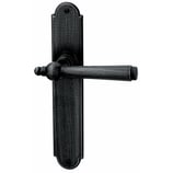 Türdrückergarnitur - HAGER 10.138/10.159 Serie Bern - geschmiedet, patiniert - für Zimmertüren - Drückervierkant 8 mm