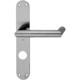 Türdrückergarnitur - GLUTZ 5066/5345 Serie Savannah - Edelstahl - für Haustüren - Drückervierkant 9 mm - mit Langschild RZ 78