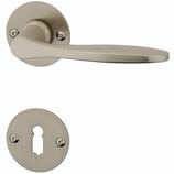 Türdrückergarnitur - HAGER 23.1173/23.1543 Serie Tipo - vernickelt - für Zimmertüren - Drückervierkant 8 mm