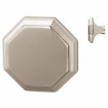 Möbelknopf 55x55 mm - Messing matt vernickelt