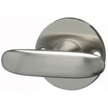 Drehgriff - Zink geschliffen matt vernickelt - Vierkantstift 7x35 mm