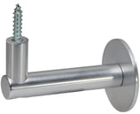 Handlaufstütze - Edelstahl - abgewinkelt 90° - mit flacher Auflagestütze