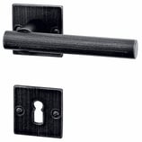 Türdrückergarnitur - HAGER 10.136/10.196/18 Serie Modulo - geschmiedet, patiniert - für Zimmertüren - Drückervierkant 8 mm