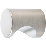 Möbelknopf Messing matt vernickelt