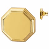 Drehknopf 55x55 mm - Messing poliert - Vierkantstift 7x35 mm