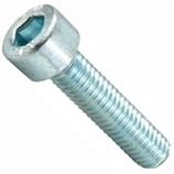 Metallschraube M6x12 verzinkt, Zylinderkopf, Innensechskant, ohne Schaft, mit Vollgewinde, 100 Stück