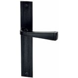 Türdrückergarnitur - HAGER 10.11/10.132/18 Serie Mendrisio - geschmiedet, patiniert - für Zimmertüren - Drückervierkant 8 mm