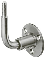 Handlaufstütze - verzinkt - abgebogen 90° - mit Feingewinde MF8 - Ausladung verstellbar