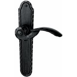 Türdrückergarnitur - HAGER 10.116/10.118 Serie Zillertal - geschmiedet, patiniert - für Zimmertüren - Drückervierkant 8 mm