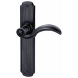 Türdrückergarnitur - HAGER 10.130/10.33 Serie Bourgeois - geschmiedet, patiniert - für Zimmertüren - Drückervierkant 8 mm