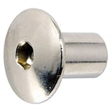 Hülsenmutter M6 vernickelt, 10 Stück