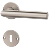 Türdrückergarnitur - MEGA 32.235/34.130 - vernickelt - für Zimmertüren - Drückervierkant 8 mm