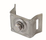 BANDIMEX Schilderhalter V2A Edelstahl mit gekröpften Schenkeln für 1/2 und 2" Rohre