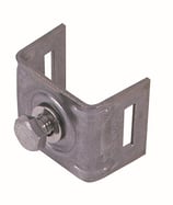 BANDIMEX Schilderhalter V2A Edelstahl mit geraden Schenkeln für 1/2 und 2" Rohre