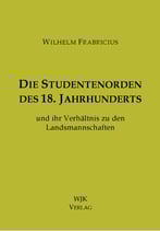Fabricius, Die Studentenorden des 18. Jahrhunderts