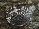 Gürtelschnalle BSC Bündner Schweisshunde Club Neusilber