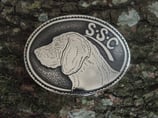 Gürtelschnalle SSC Schweizerischen Schweisshund-Club Neusilber