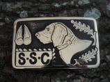 Gürtelschnalle SSC Schweizerischen Schweisshund-Club Messing