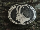 Gürtelschnalle Steinbock Neusiber