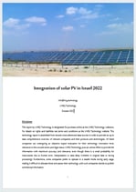 Integration of Solar PV in Israel