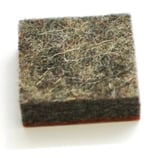 Filzgleiter selbstklebend eckig grau meliert