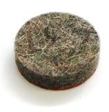 Filzgleiter selbstklebend rund grau meliert