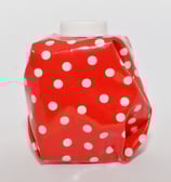 Punkte weiss auf rot