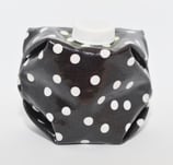 Punkte weiss auf schwarz (glänzend)