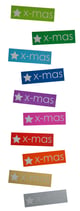 x-mas - Sticker (10 Stück)