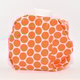 Punkte orange auf weiss