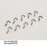 881225 Ganci per fiocco (10pz) - Jib hook (10pcs)