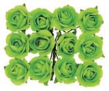 Röschen mit Draht Grün