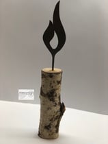 Birkenstamm ca. 28cm ø zwischen 5 und 8cm (ohne Deko)