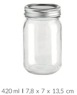 Lili Rose Glas mit 2-tlg. Deckel