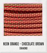 Neon Orange - Chocholate Brown Diamond