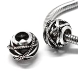 Antiksilber Bead „Omega"