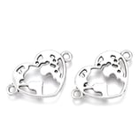 Metall - Verbinder Herz mit Karte