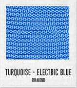 Turquoise - Electric Blue  Diamond