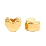 Acryl  Anhänger Herz Gold, Rosé Gold oder Silber