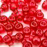 Kordelstopper Halbtransparent Red