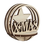 Holz-Steckteil-X-Mas 5.5cm ø