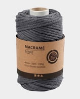Makramée grau ø4mm | Lm55 | 330g