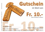 Allgemeiner Gutschein Fr. 10.-
