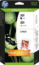 Pack de Cartuchos de Tinta original HP 301